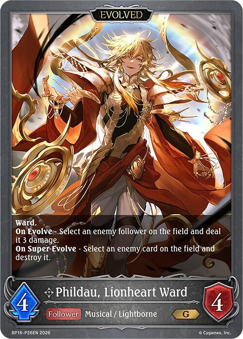 Phildau, Lionheart Ward (Evolved) - P26 (Foil)