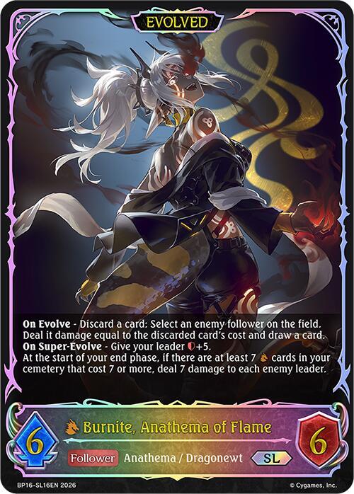 Burnite, Anathema of Flame (Evolved) (SL)