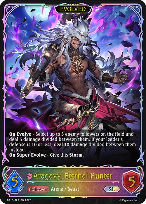Aragavy, Eternal Hunter (Evolved) (SL) - BP16: New World Genesis