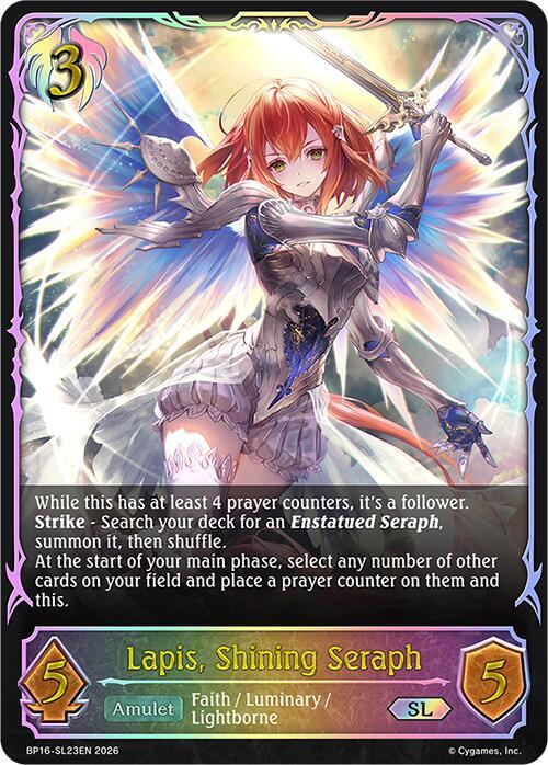 Lapis, Shining Seraph (SL) - BP16: New World Genesis - Shadowverse
