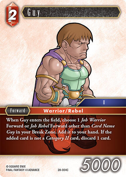 Guy - Dreamlike Oceans - Final Fantasy TCG - TCGplayer.com