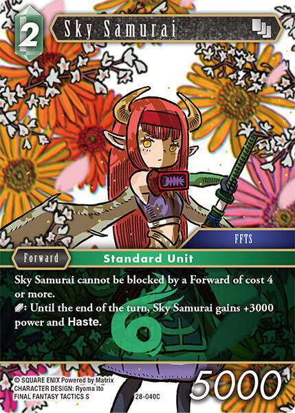 Sky Samurai - Dreamlike Oceans - Final Fantasy TCG - TCGplayer.com