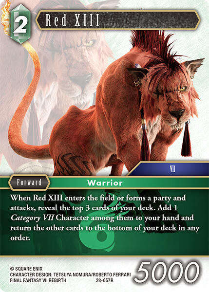 Red XIII - Dreamlike Oceans - Final Fantasy TCG - TCGplayer.com