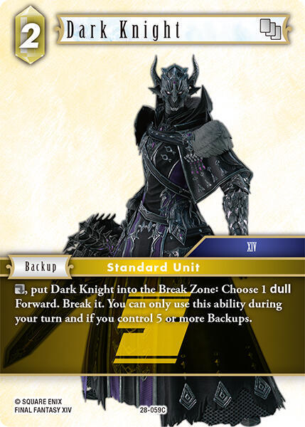 Dark Knight - Dreamlike Oceans - Final Fantasy TCG - TCGplayer.com