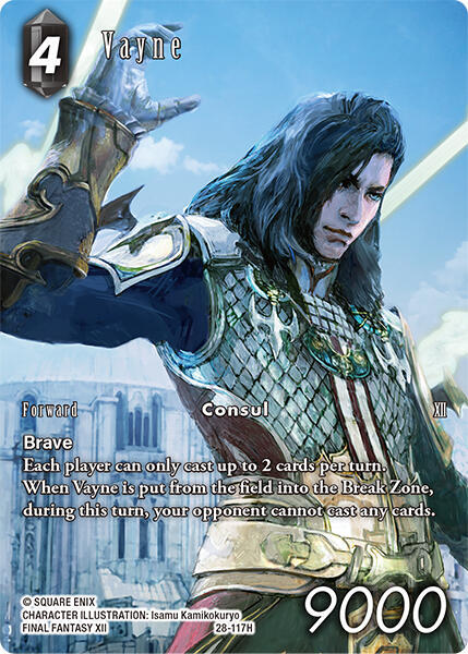 vayne final fantasy mtg Carudas Solidor (A player with ten or more poison counters loses the game.) Vayne (Full Art Reprint) -