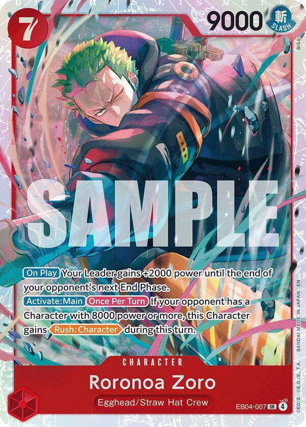 ロロノア・ゾロ SR-P [EB04-007] Roronoa Zoro (EB04-007) - Adventure on Kami's Island - One Piece