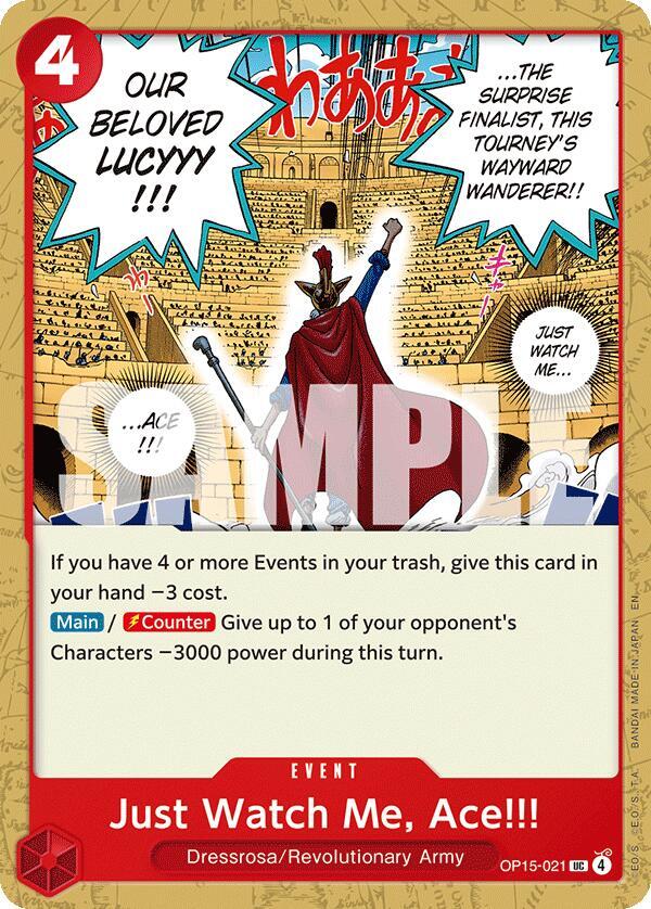 Just Watch Me, Ace!!! - TCGMatch Chile
