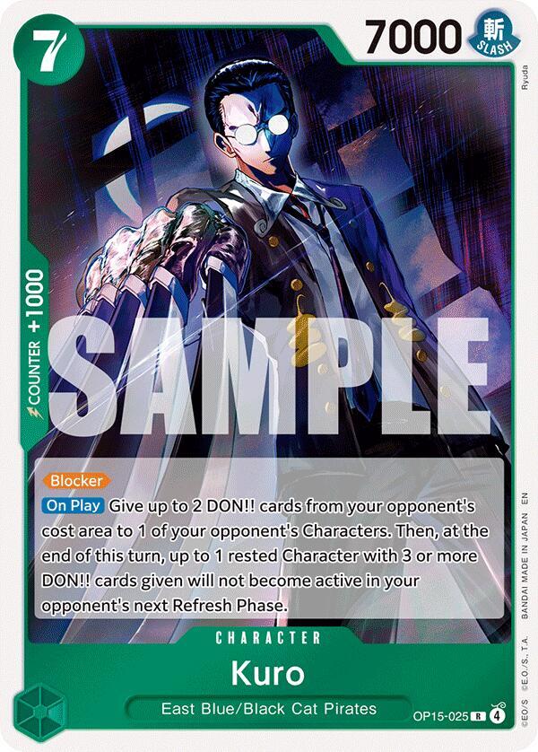 KUROMOJIカート Kuro - Adventure on Kami's Island - One Piece Card Game