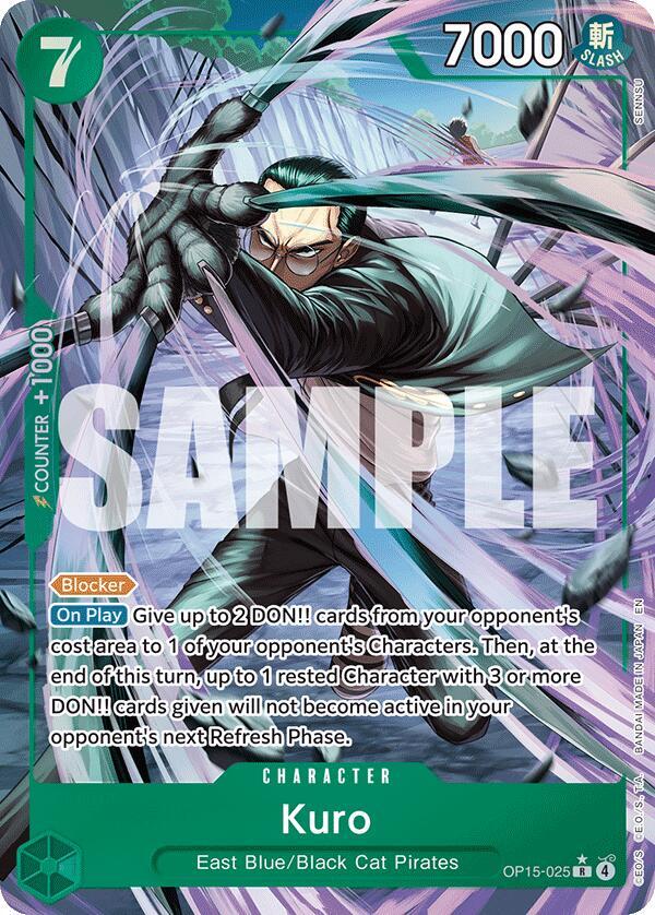 Kuro (Alternate Art) - Adventure on Kami's Island - One Piece Card