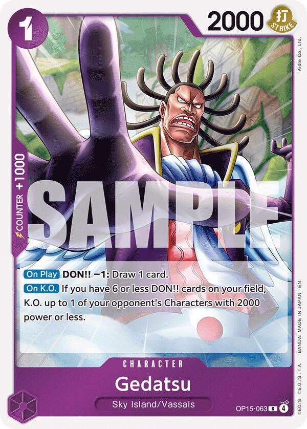 【希少】one piece top player gedatsu 英語版 Gedatsu - Adventure on Kami's Island - One Piece Card Game