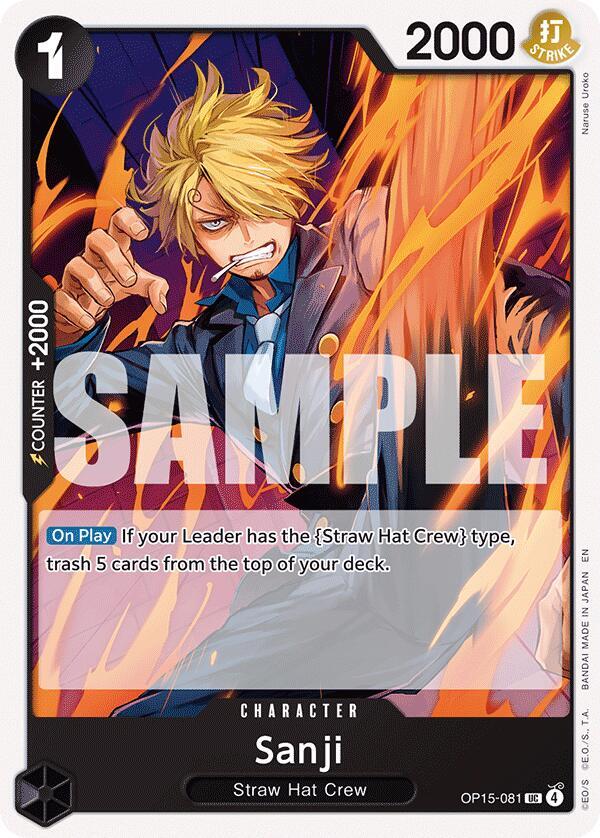 Sanji (OP15-081) - Adventure on Kami's Island - One Piece Card Sanji (OP15-081) - Adventure on Kami's Island - One Piece Card