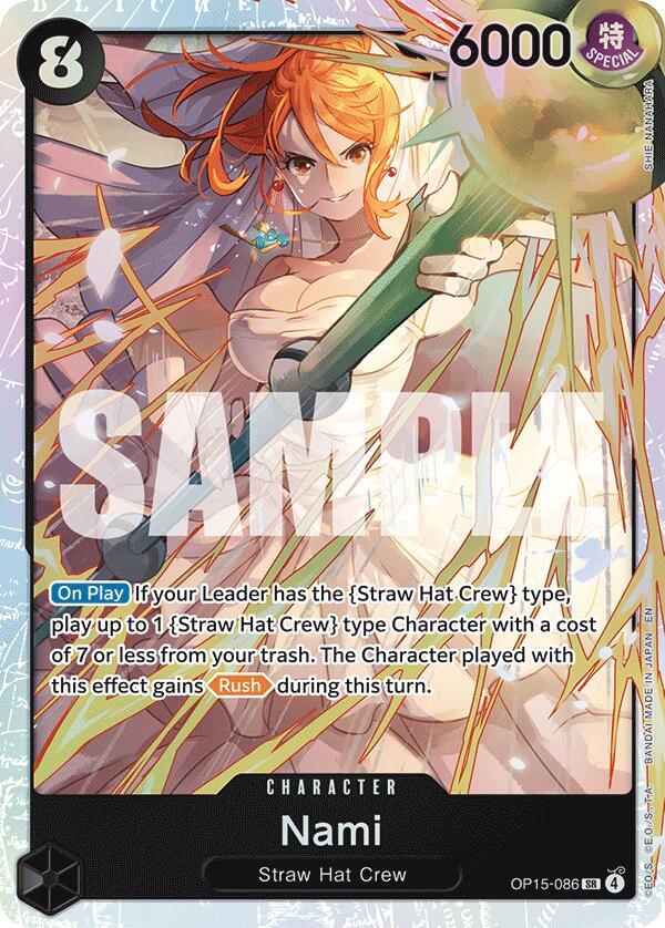 ナミ SR OP15-086 Nami (OP15-086) - Adventure on Kami's Island - One Piece Card Game
