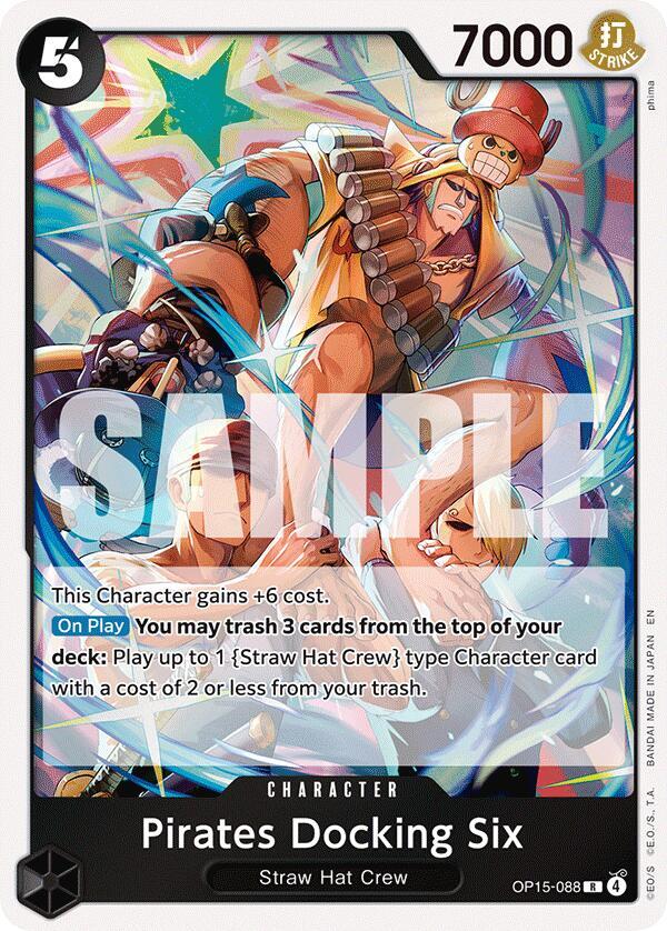 Pirates Docking Six - Adventure on Kami's Island - One Piece Card