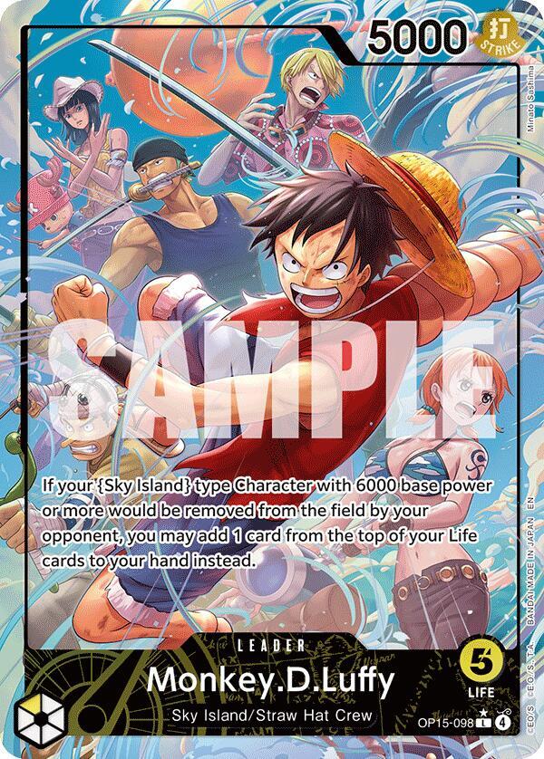ワンピース カードゲーム Monkey D. Luffy Leader Parallel OP15-098 Monkey.D.Luffy (OP15-098) (Alternate Art) - Adventure on Kami's
