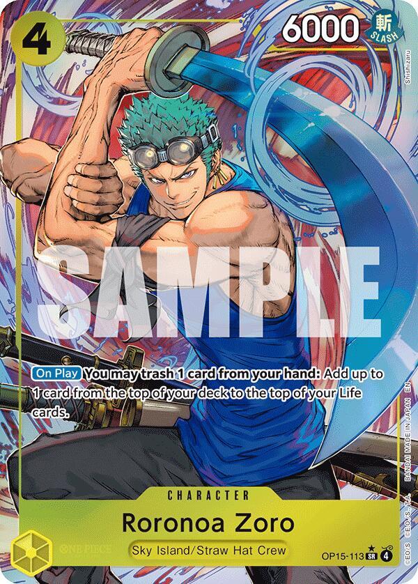 Roronoa Zoro (OP15-113) (Alternate Art) - Adventure on Kami's