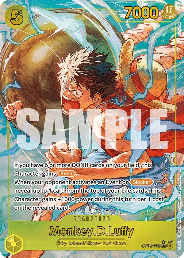 モンキー・D・ルフィ 2枚 OP15-119 Monkey.D.Luffy (OP15-119) (Alternate Art) - Adventure on Kami's