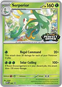 Serperior - 064 [Staff] #064 from ME: Mega Evolution Promo Pokemon card image