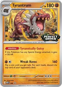 Tyrantrum - 066 [Staff] #066 from ME: Mega Evolution Promo Pokemon card image