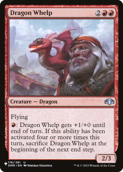 Dragon Whelp (The List, from DMR) from LIST #120, Magic: The Gathering card