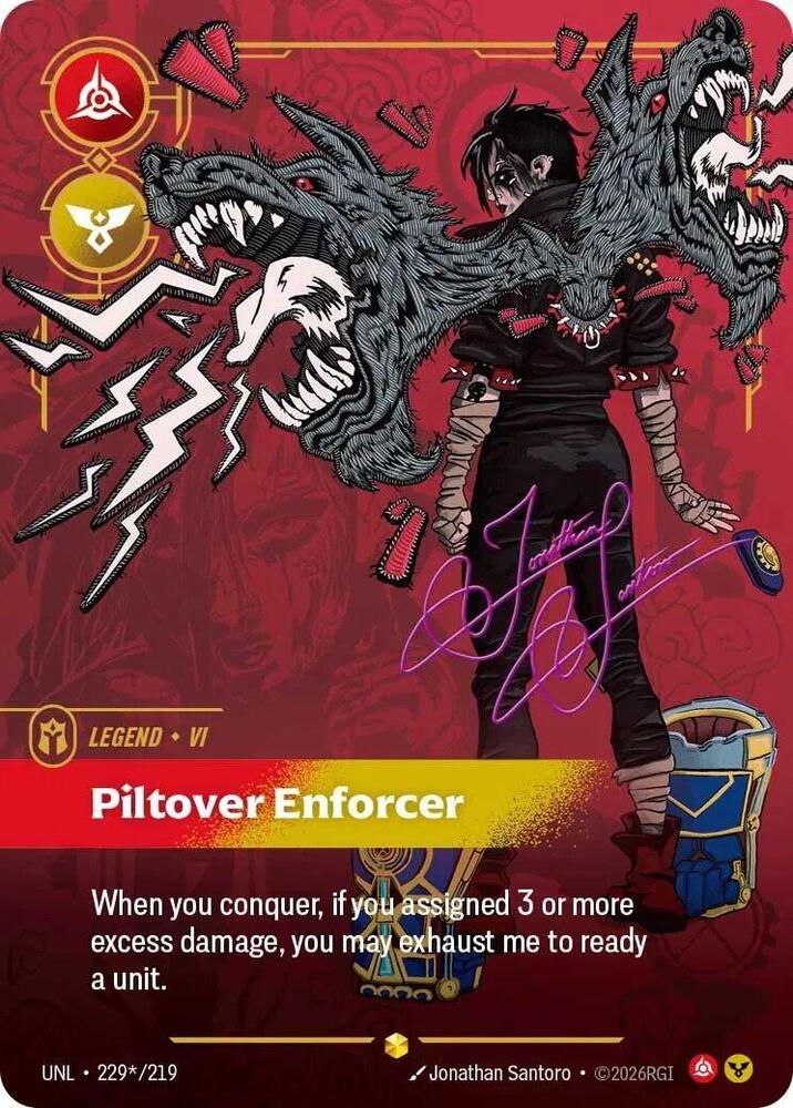 Vi - Piltover Enforcer (Signature) - Unleashed - Riftbound: League of Legends Trading Card Game - TCGplayer.com Vi - Piltover Enforcer (Signature) - Unleashed - Riftbound: League of Legends Trading Card Game - TCGplayer.com