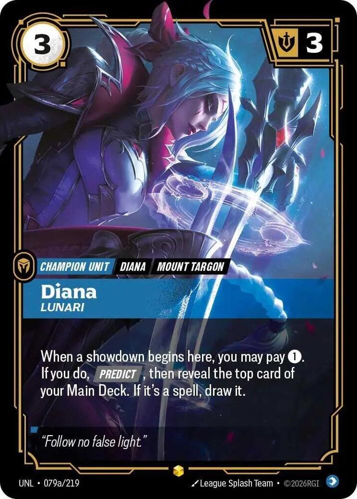 Diana - Lunari (Alternate Art) - Unleashed - Riftbound: League of