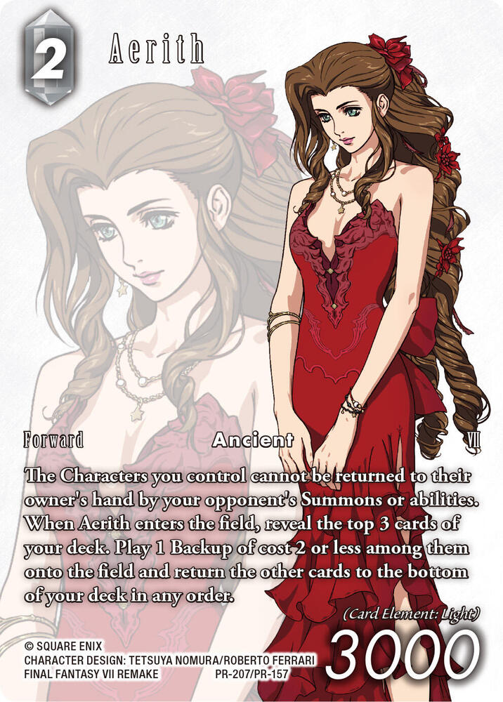 Aerith (PR-207/PR-157) - FF: Promo Cards - Final Fantasy TCG