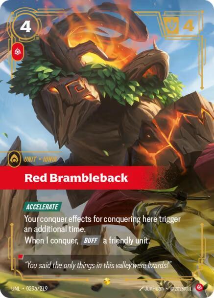 Red Brambleback (Alternate Art) - Unleashed - Riftbound: League of