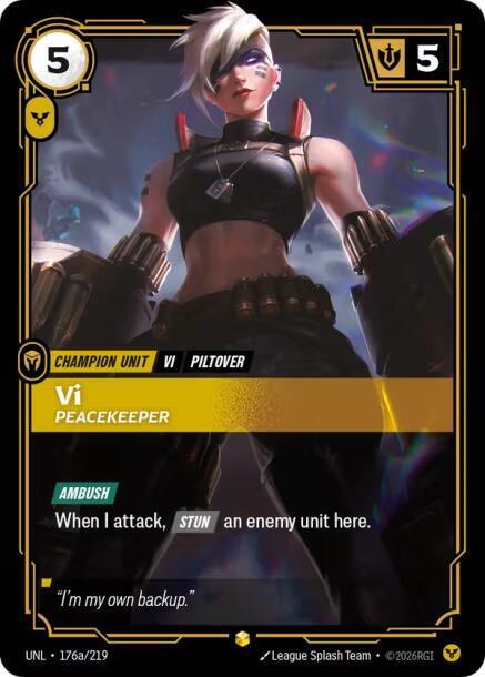 Vi - Peacekeeper (Alternate Art) - Unleashed - Riftbound: League