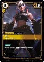 Vi - Peacekeeper (Alternate Art) - Unleashed - Riftbound: League