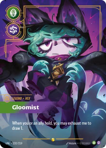 Vex - Gloomist (Overnumbered) - Unleashed - Riftbound: League of