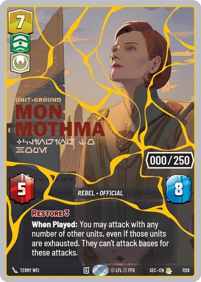 Mon Mothma Clinging to Hope Serialized