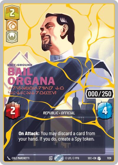 Bail Organa Responding to Catastrophe Serialized
