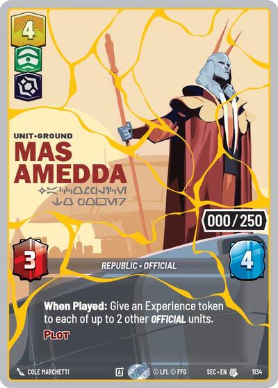 Mas Amedda Accomplice to Power Serialized