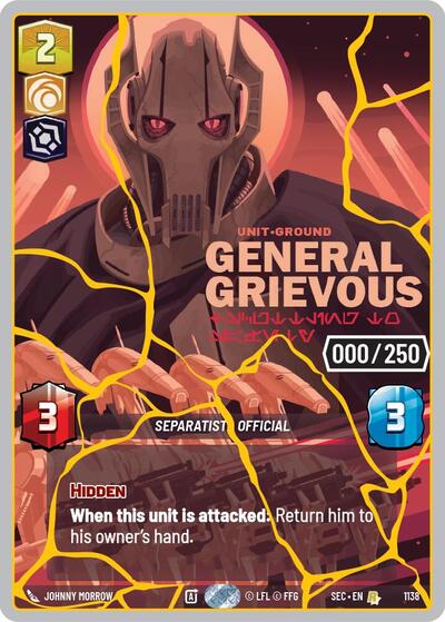 General Grievous Scuttling to Safety Serialized