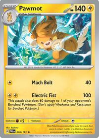 Pawmot #076/193 from Deck Exclusives Pokemon card image