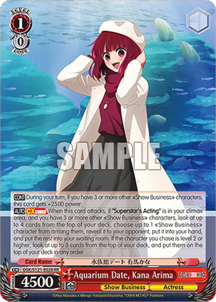 Aquarium Date, Kana Arima - [OSHI NO KO] Vol.2 - Weiss Schwarz