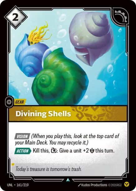Divining Shells - Unleashed - Riftbound: League of Legends Trading
