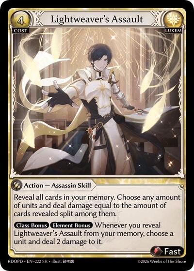 Lightweaver's Assault card