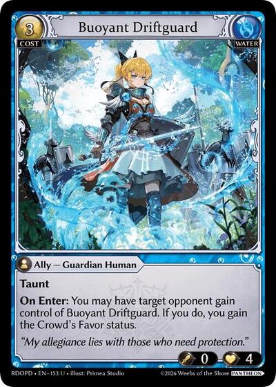 Buoyant Driftguard card
