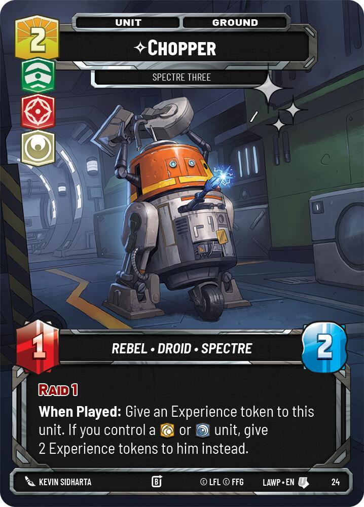 Chopper 24 card