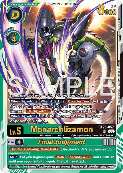 Monarchlizamon // Final Judgement - Dual Revolution - Digimon Card
