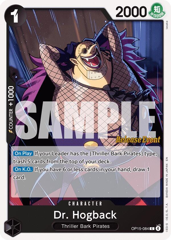 Dr. Hogback - Adventure on Kami's Island Release Event Cards - One