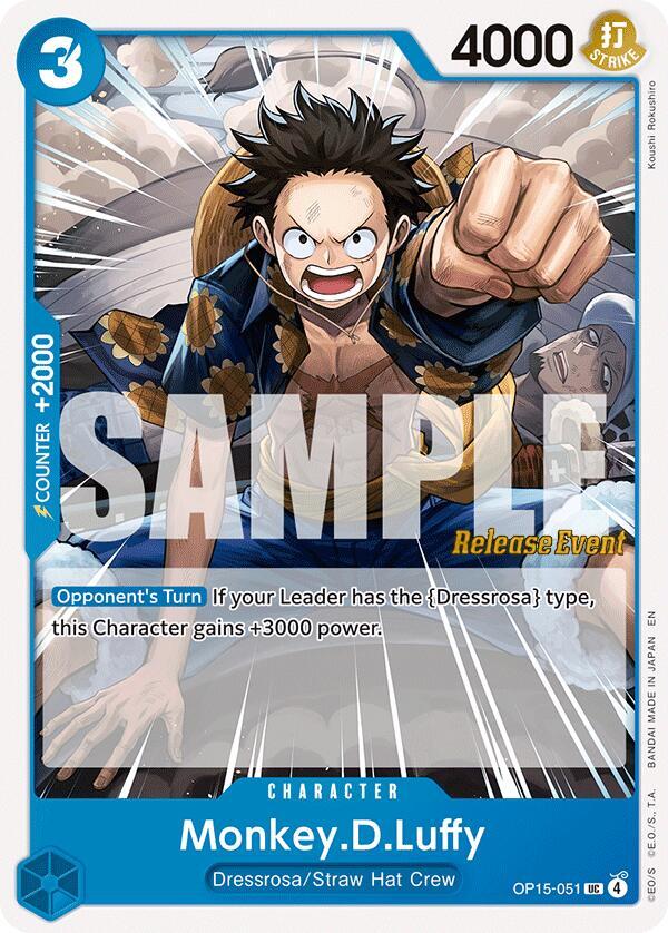 Monkey.D.Luffy (OP15-051) - Adventure on Kami's Island Release