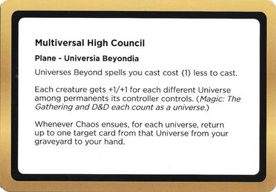 Multiversal High Council Black Lotus Unknown Planechase