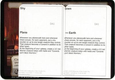 Shy Town Black Lotus Unknown Planechase