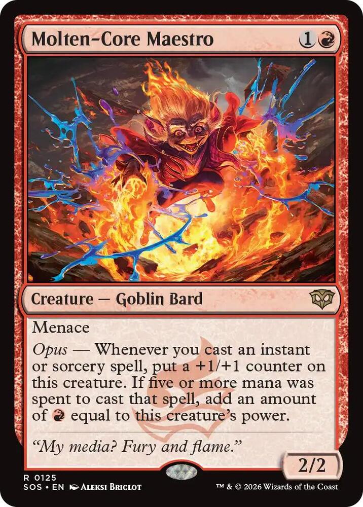 マ*ル様 MTG 火薬樽 マスティコア 英語 2枚セット Molten-Core Maestro - Secrets of Strixhaven - Magic: The Gathering