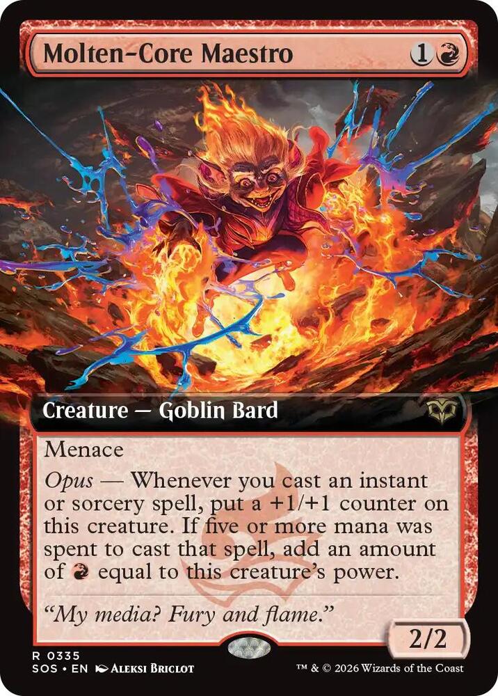 Molten-Core Maestro (Extended Art) - Secrets of Strixhaven - Magic
