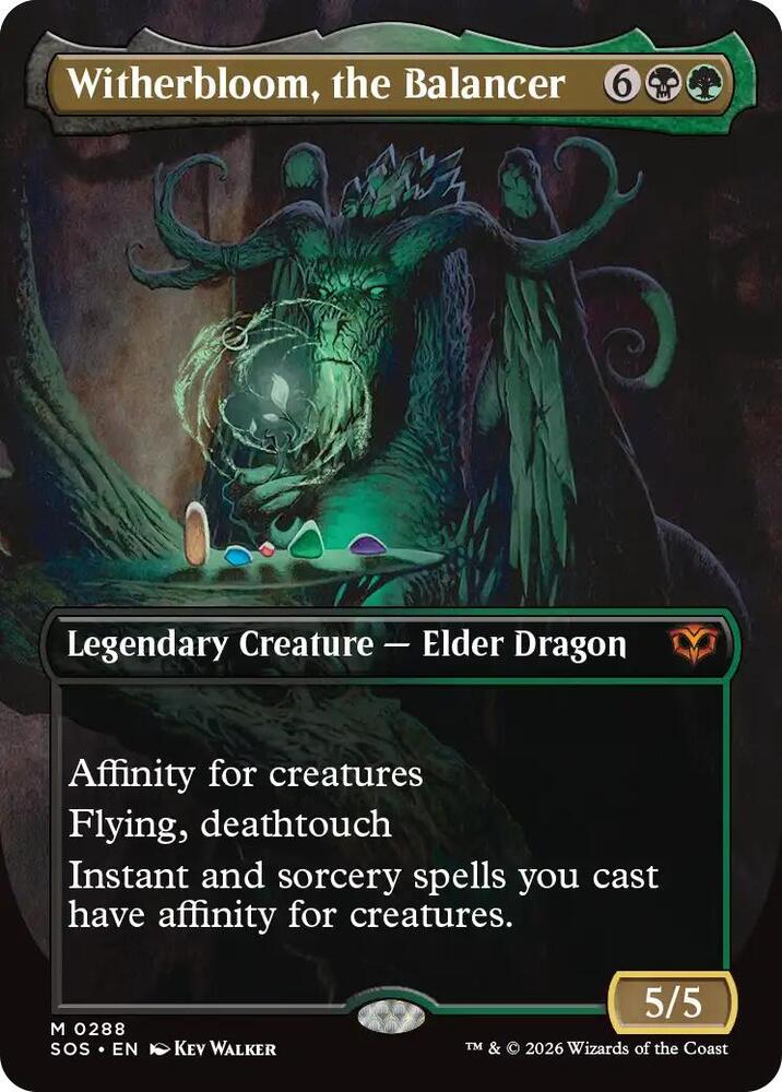 MTG Witherbloom, the Balancer ボーダーレスfoil Witherbloom, the Balancer (Borderless) - Secrets of Strixhaven