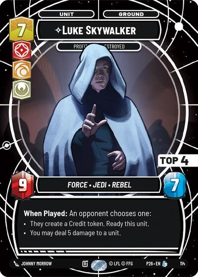 Luke Skywalker Profit or Be Destroyed Top 4