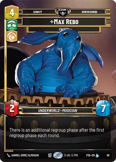 Max Rebo - Encore! (98) Sector and Regional Promos: Season 1 card price